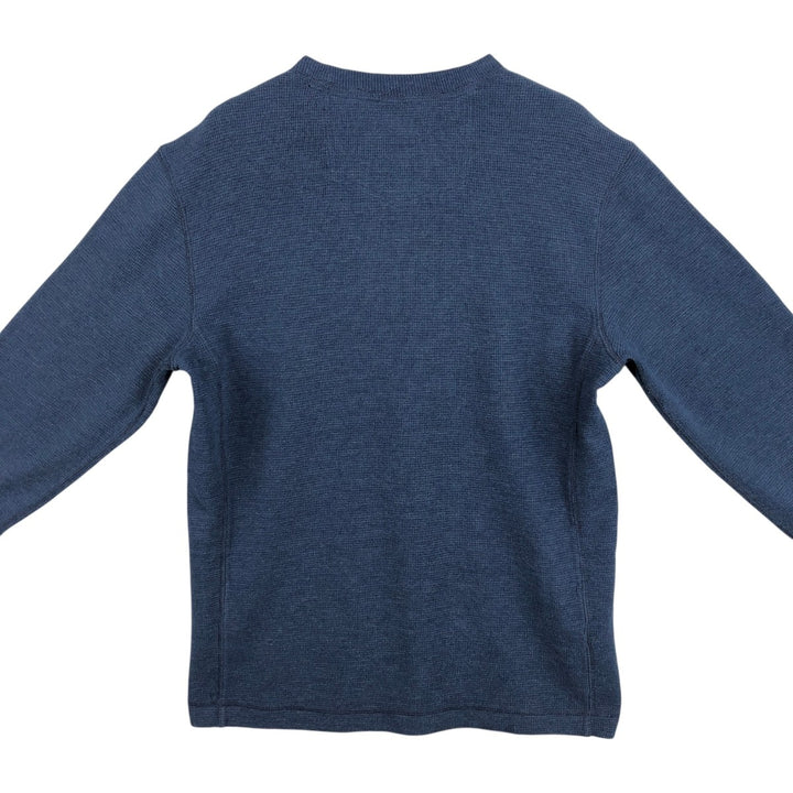 Eddie Bauer Thermal T-Shirt, Waffle, Men's Size M cotton blue type Vintage Second Hand