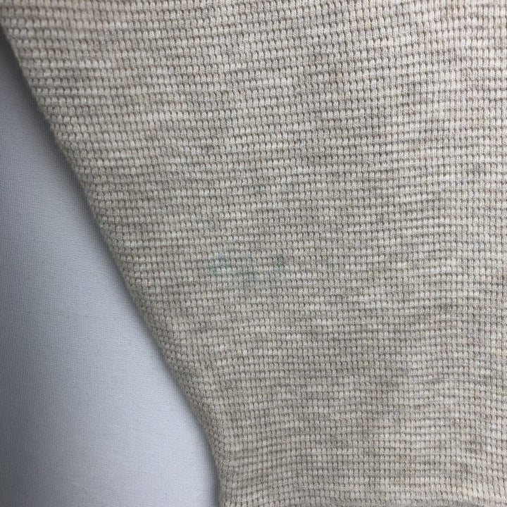 Eddie Bauer Thermal Ron T-shirt, Waffle, Men's L size cotton Beige type Vintage Second Hand