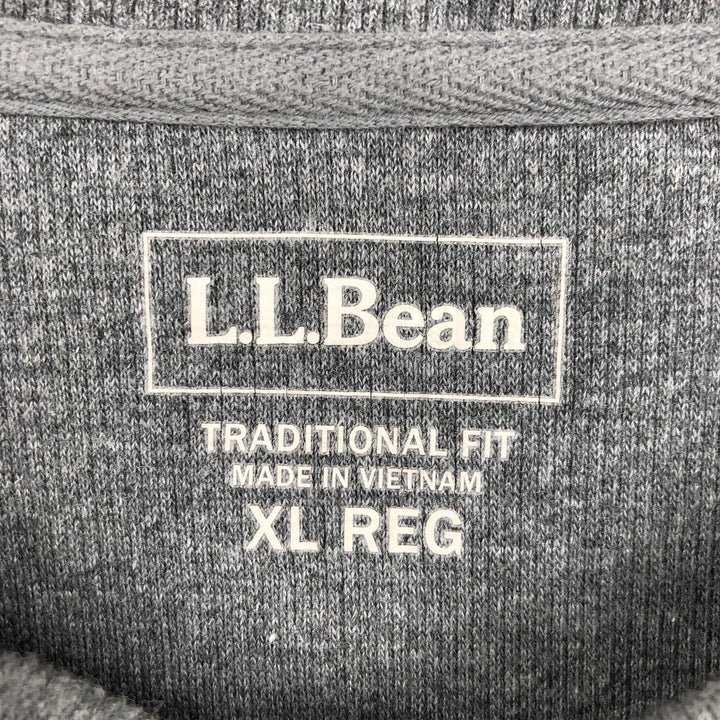 LLBean Men's Thermal Long Sleeve T-Shirt, Waffle, Size XL cotton Charcoal Vintage Second Hand