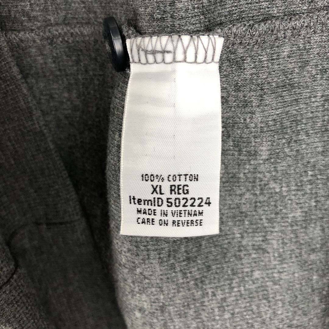 LLBean Men's Thermal Long Sleeve T-Shirt, Waffle, Size XL cotton Charcoal Vintage Second Hand