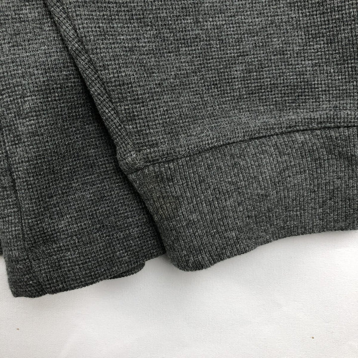 LLBean Men's Thermal Long Sleeve T-Shirt, Waffle, Size XL cotton Charcoal Vintage Second Hand