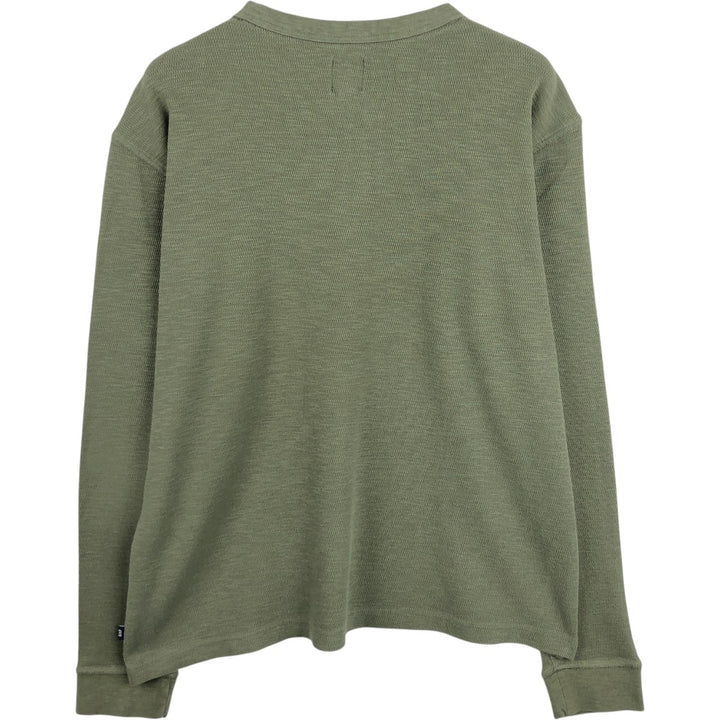 GAP Thermallon T-shirt, Honeycomb, Men's L size cotton Khaki type Vintage Second Hand