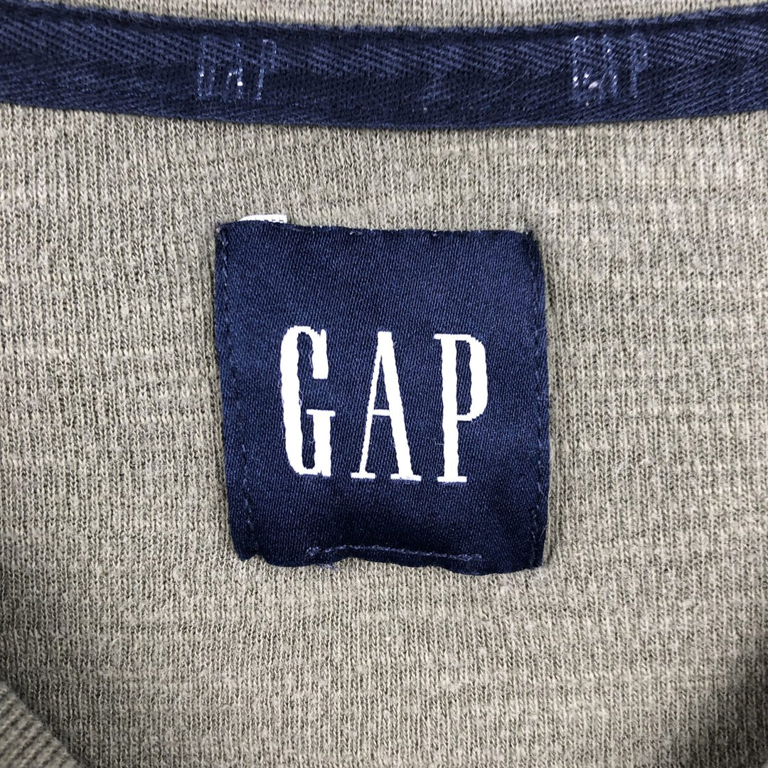 GAP Thermallon T-shirt, Honeycomb, Men's L size cotton Khaki type Vintage Second Hand