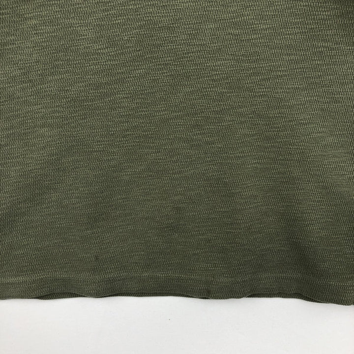 GAP Thermallon T-shirt, Honeycomb, Men's L size cotton Khaki type Vintage Second Hand