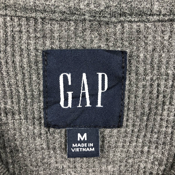 GAP Thermal Long T-Shirt, Men's Size M cotton gray type Vintage Second Hand