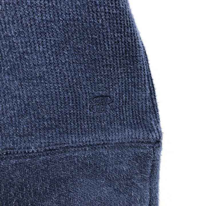 Banana Republic Thermal Long T-Shirt, Men's XL cotton navy blue type Vintage Second Hand