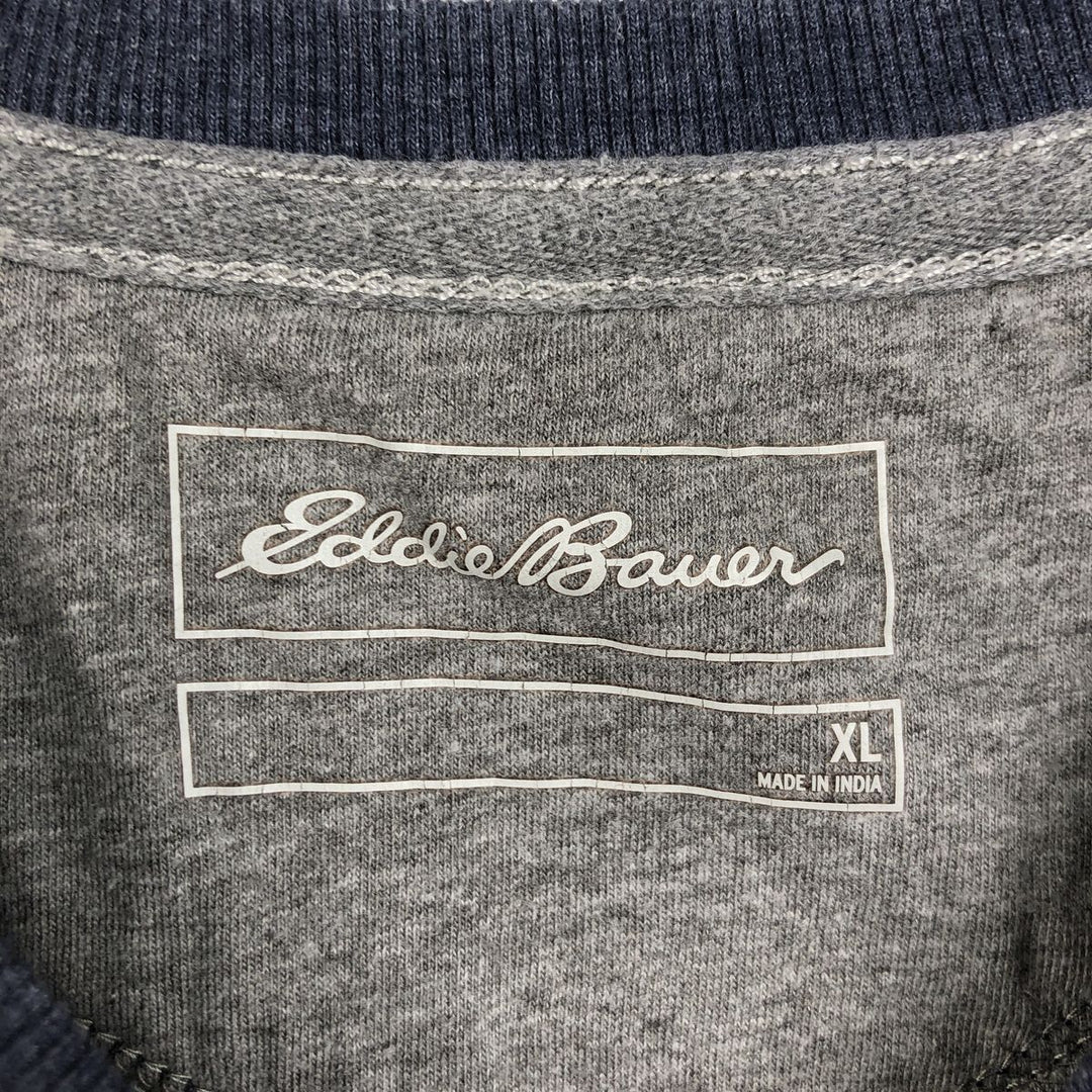 Eddie Bauer Thermal T-Shirt, Waffle, Men's XL cotton blue type Vintage Second Hand