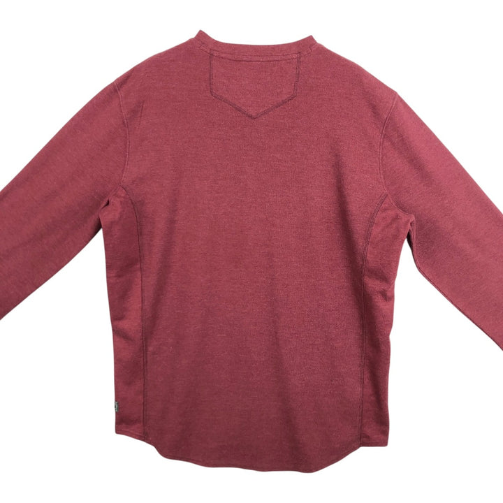 Eddie Bauer Thermal Long-Sleeve T-Shirt, Men's Size L (approx.) cotton red type reddish brown Vintage Second Hand