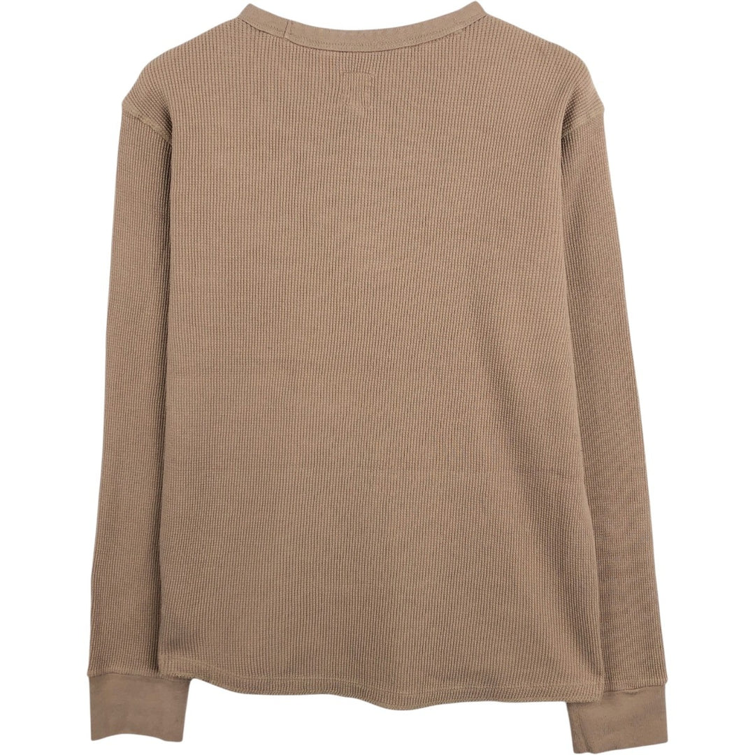 GAP Thermal Long T-Shirt, Men's Size S cotton Beige type Vintage Second Hand