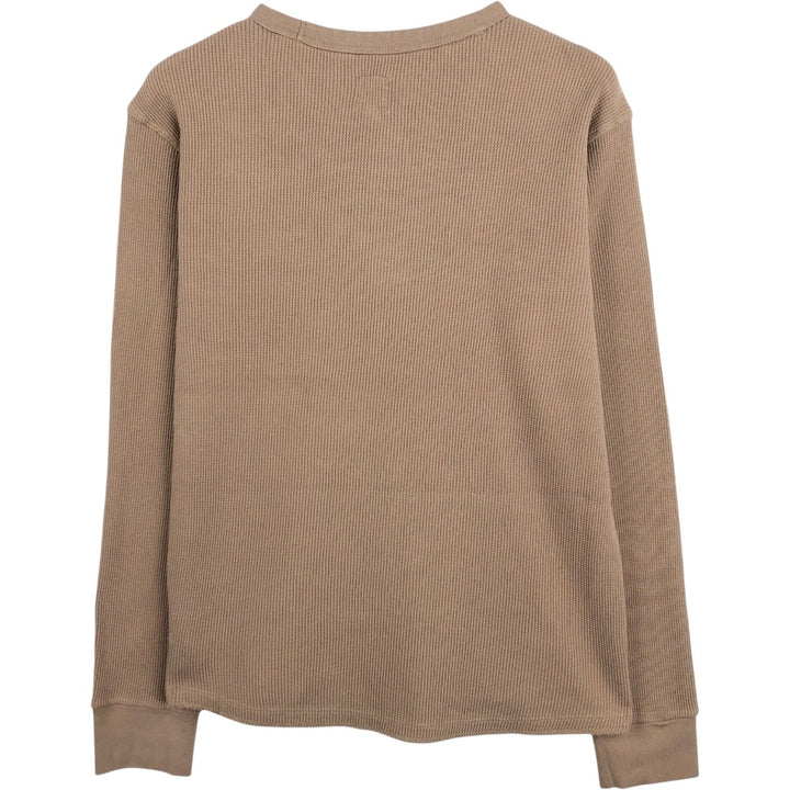 GAP Thermal Long T-Shirt, Men's Size S cotton Beige type Vintage Second Hand