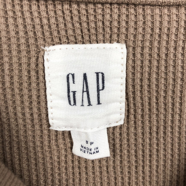 GAP Thermal Long T-Shirt, Men's Size S cotton Beige type Vintage Second Hand