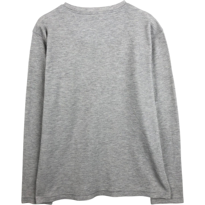 Eddie Bauer SLEEPWEAR Thermal Long-Sleeve T-Shirt, Men's Size L (approx.) polyester white type Vintage Second Hand