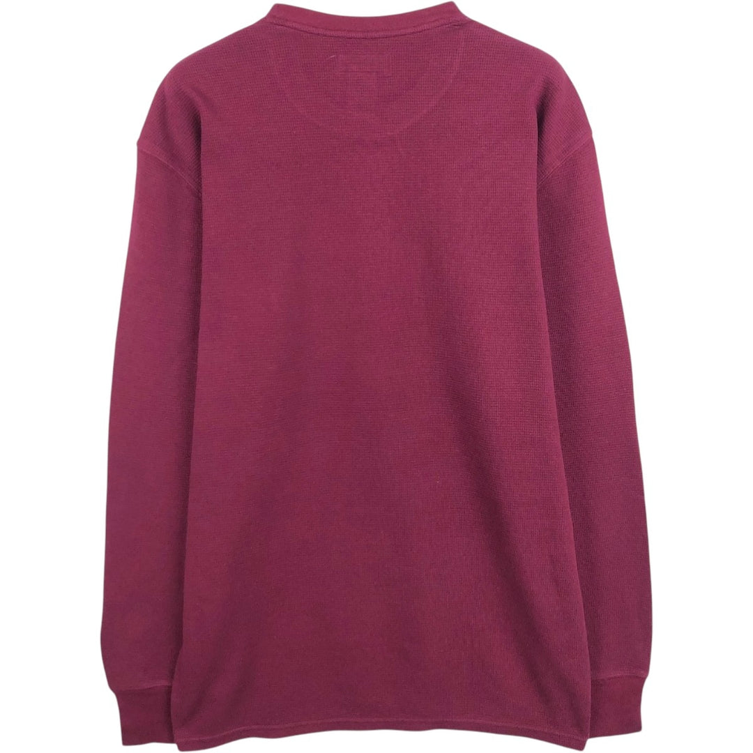 Ralph Lauren POLO RALPH LAUREN Thermal Long T-shirt Waffle Men's XL cotton red type Vintage Second Hand