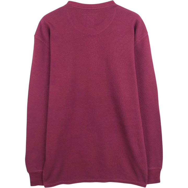 Ralph Lauren POLO RALPH LAUREN Thermal Long T-shirt Waffle Men's XL cotton red type Vintage Second Hand