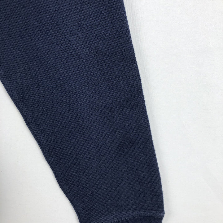 Ralph Lauren POLO RALPH LAUREN SLEEPWEAR Thermal Long T-shirt Waffle Men's L size cotton navy blue type Vintage Second Hand