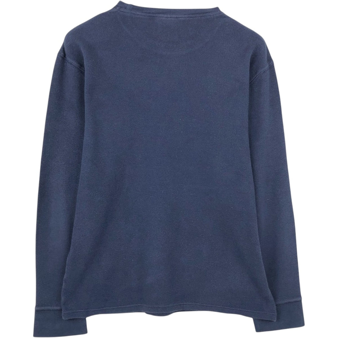 Ralph Lauren POLO RALPH LAUREN SLEEPWEAR Thermal Long T-shirt Waffle Men's XL cotton navy blue type Vintage Second Hand