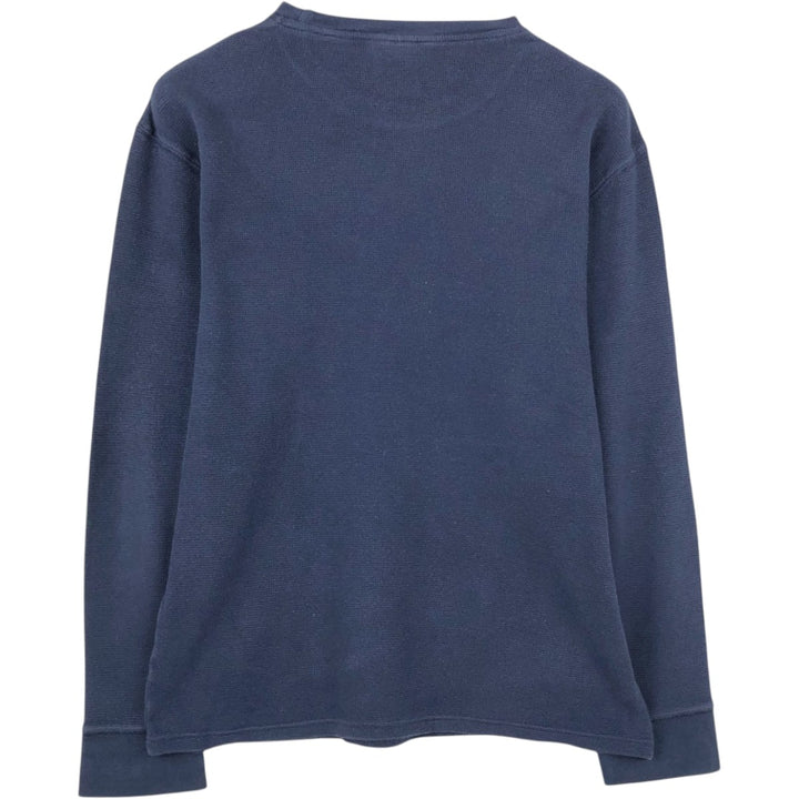 Ralph Lauren POLO RALPH LAUREN SLEEPWEAR Thermal Long T-shirt Waffle Men's XL cotton navy blue type Vintage Second Hand