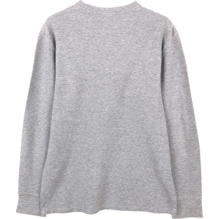 Ralph Lauren POLO RALPH LAUREN SLEEPWEAR Thermal Long T-shirt Waffle Men's M size cotton gray type Vintage Second Hand