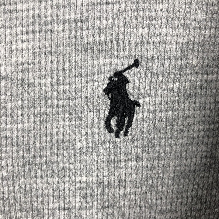Ralph Lauren POLO RALPH LAUREN SLEEPWEAR Thermal Long T-shirt Waffle Men's M size cotton gray type Vintage Second Hand
