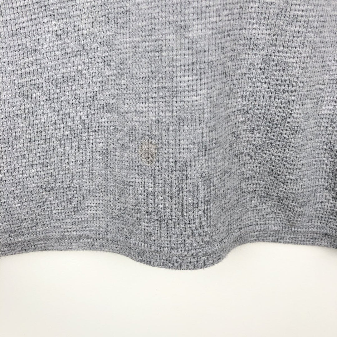 Ralph Lauren POLO RALPH LAUREN Thermal Long T-shirt Waffle Men's M size cotton gray type Vintage Second Hand