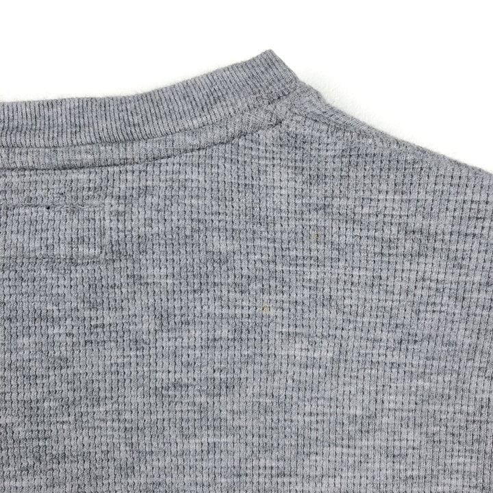 Ralph Lauren POLO RALPH LAUREN Thermal Long T-shirt Waffle Men's M size cotton gray type Vintage Second Hand