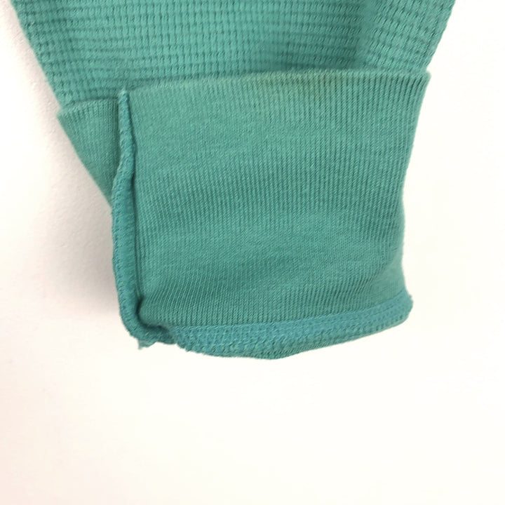 Ralph Lauren POLO RALPH LAUREN Thermal Long T-shirt Waffle Men's M size cotton green type yellow green Vintage Second Hand