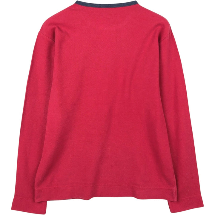 Ralph Lauren POLO by Ralph Lauren Thermal Long-Sleeve T-Shirt, Honeycomb Pattern, Men's Size S (equivalent) cotton red type Vintage Second Hand