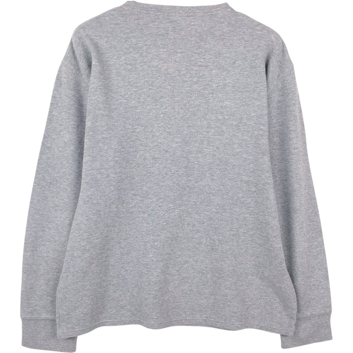 Ralph Lauren POLO RALPH LAUREN SLEEPWEAR Thermal Long T-shirt Waffle Men's XL cotton gray type Vintage Second Hand