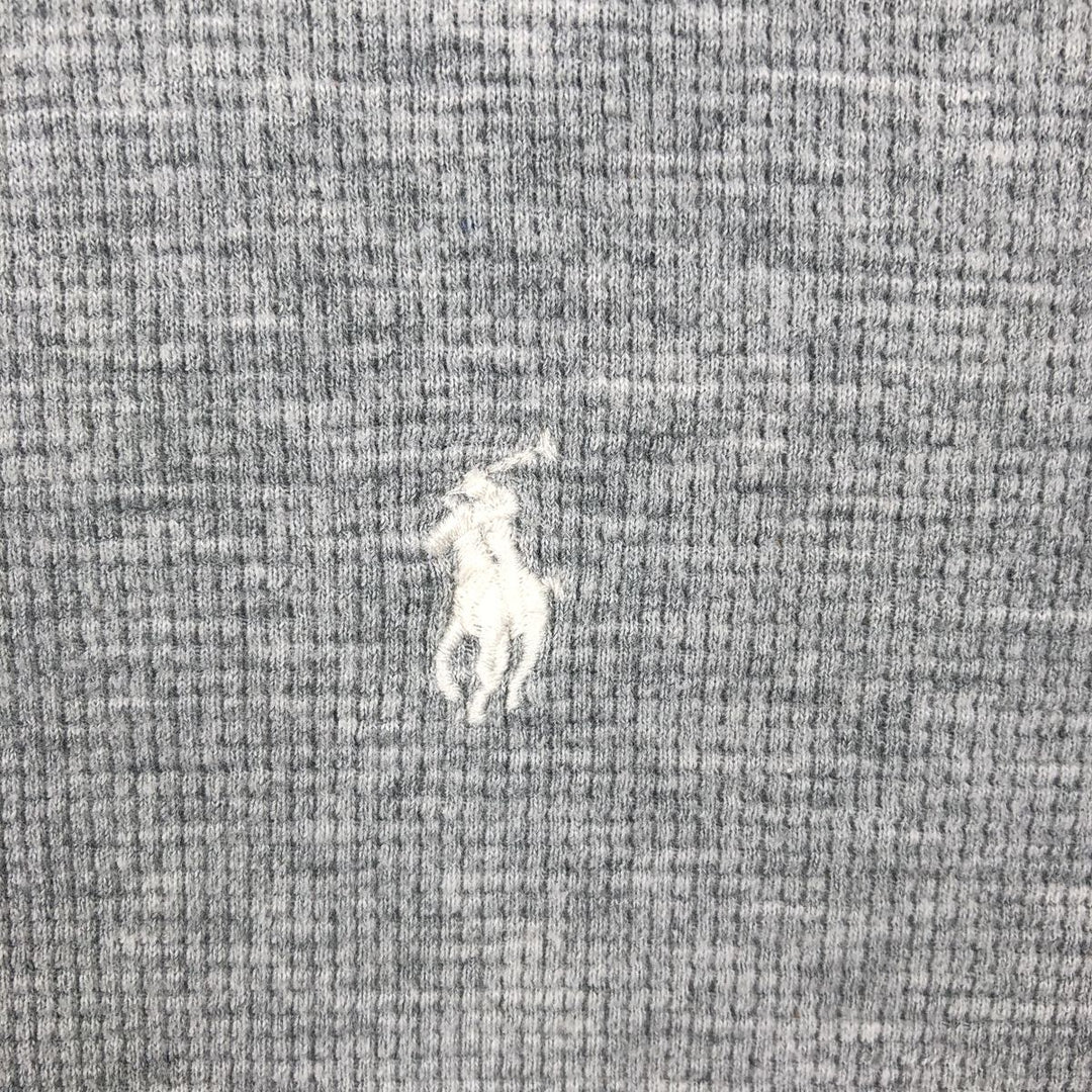 Ralph Lauren POLO RALPH LAUREN SLEEPWEAR Thermal Long T-shirt Waffle Men's XL cotton gray type Vintage Second Hand