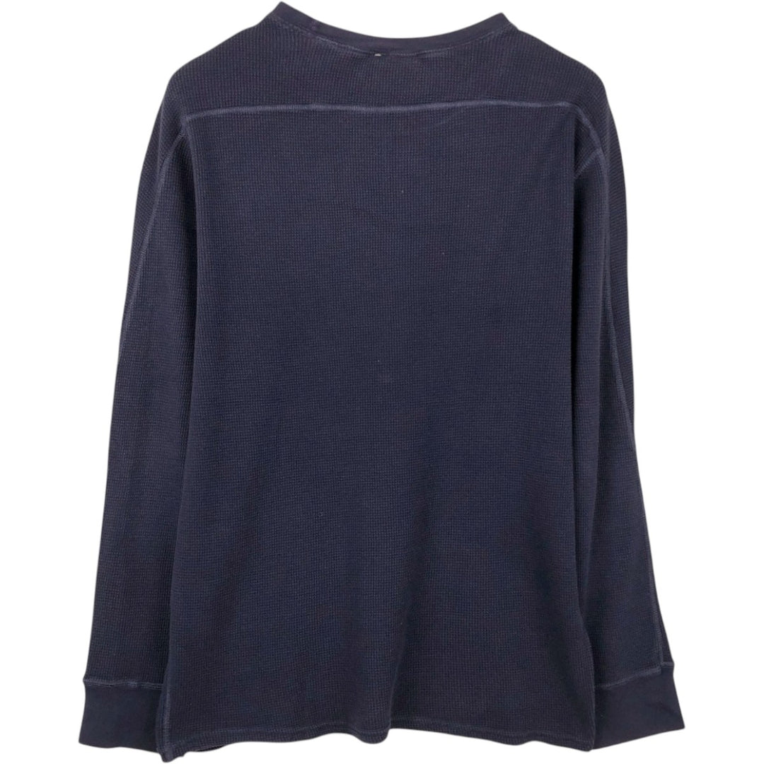 Ralph Lauren POLO RALPH LAUREN SLEEPWEAR Thermal Long T-Shirt, Men's XL cotton navy blue type Vintage Second Hand