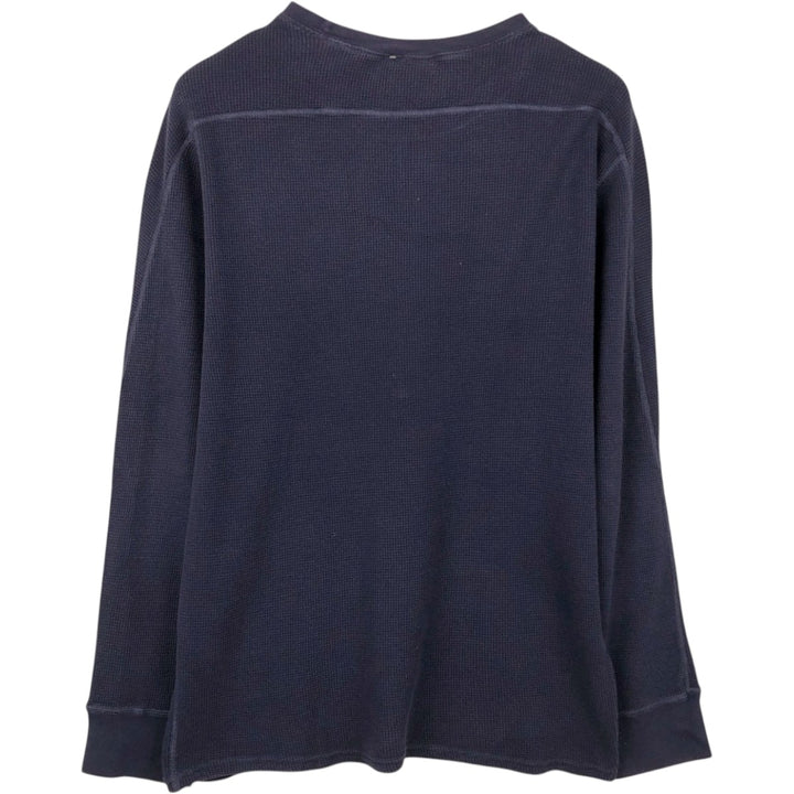 Ralph Lauren POLO RALPH LAUREN SLEEPWEAR Thermal Long T-Shirt, Men's XL cotton navy blue type Vintage Second Hand