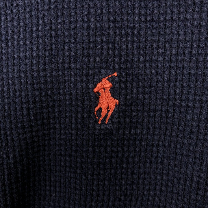 Ralph Lauren POLO RALPH LAUREN SLEEPWEAR Thermal Long T-Shirt, Men's XL cotton navy blue type Vintage Second Hand