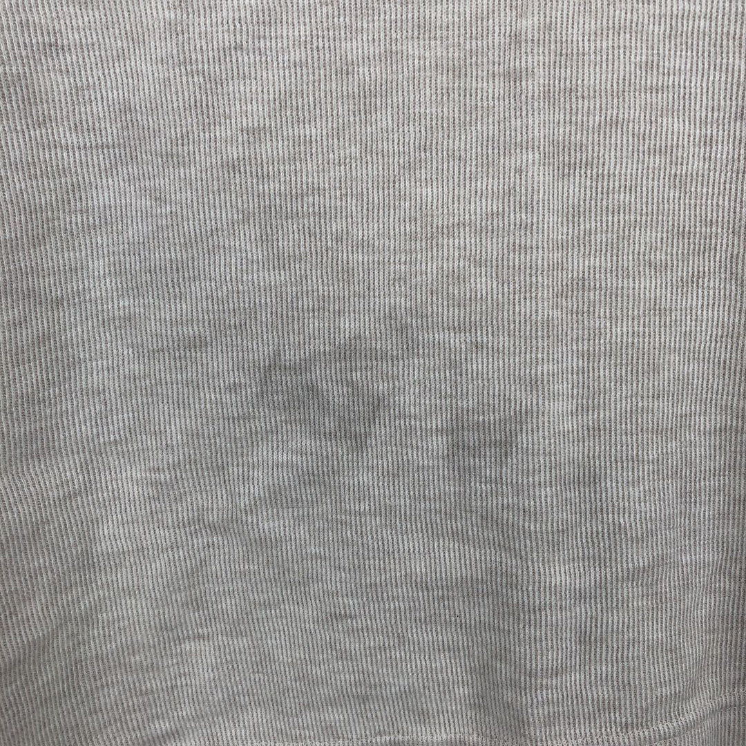 Ralph Lauren CHAPS Henley Neck Long-Sleeve T-Shirt (Men's Size L) cotton ivory Vintage Second Hand