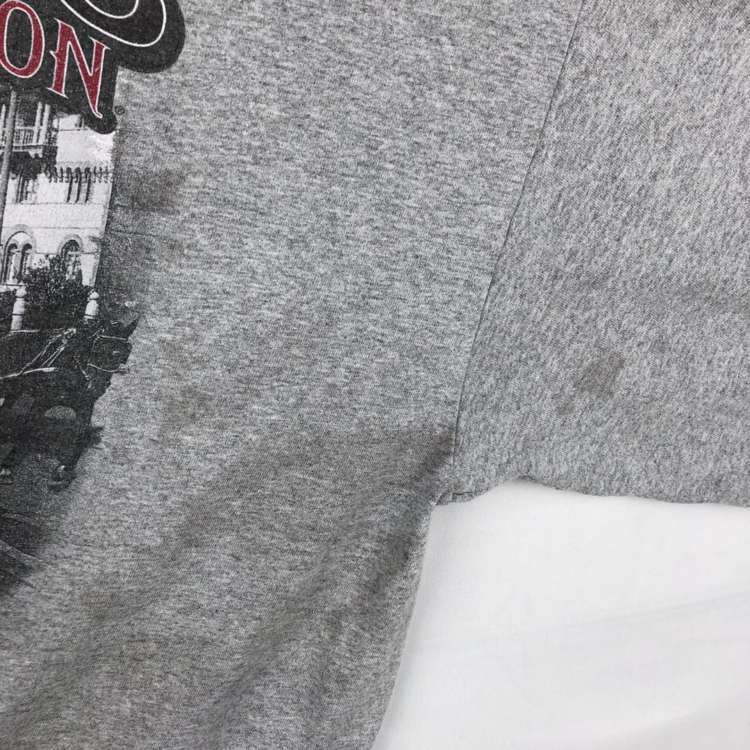 Harley-Davidson Long Sleeve T-Shirt, Men's XXL cotton gray type Vintage Second Hand