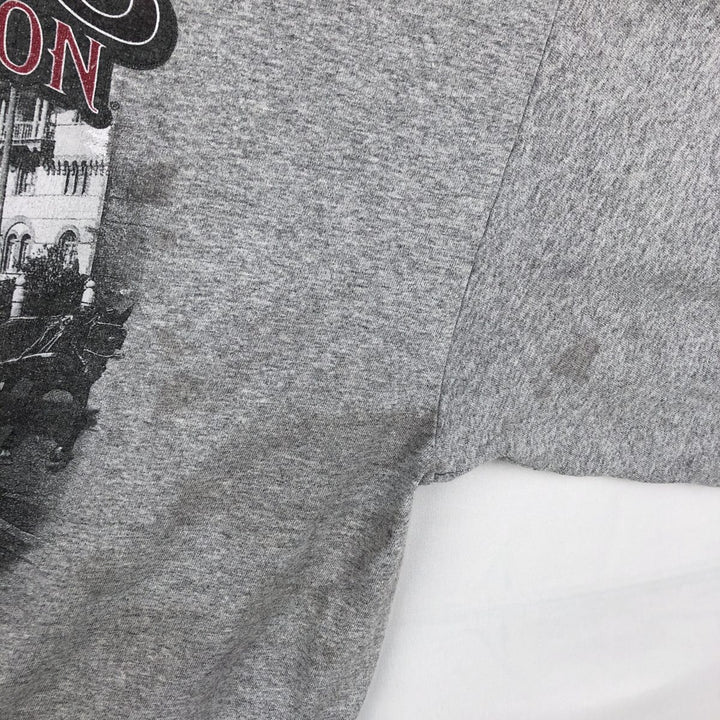 Harley-Davidson Long Sleeve T-Shirt, Men's XXL cotton gray type Vintage Second Hand