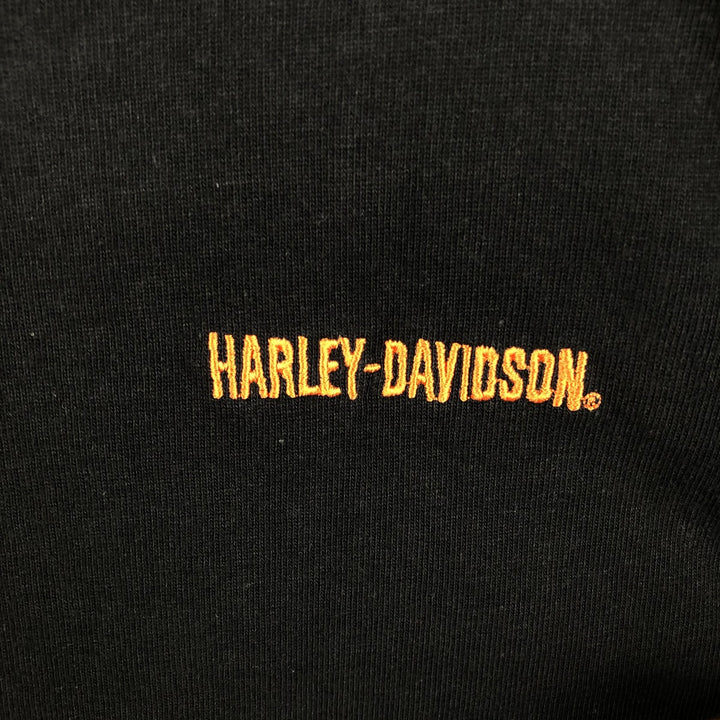 Harley-Davidson Long Sleeve T-Shirt Made in USA Men's XL cotton black type Vintage Second Hand