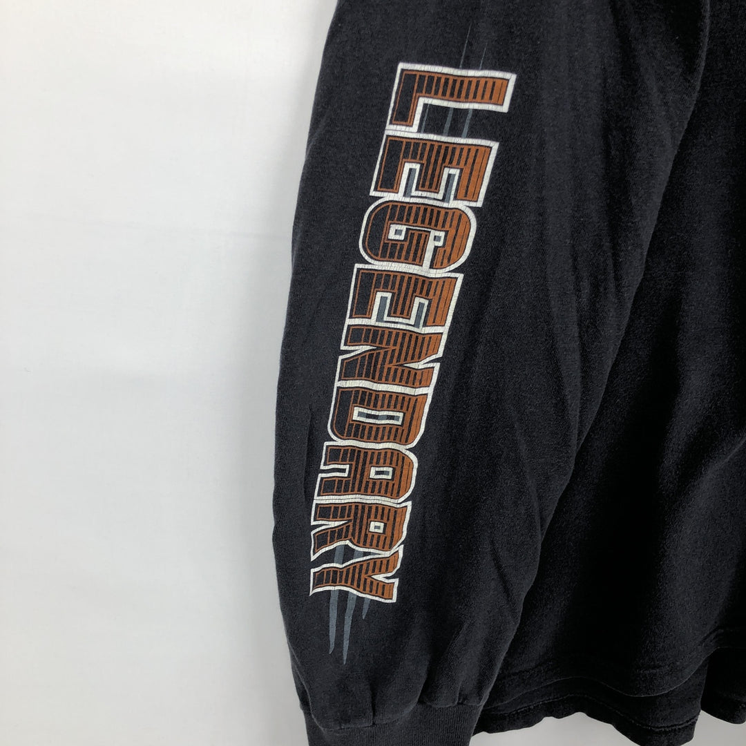 Harley-Davidson Long Sleeve T-Shirt, Men's XXL cotton black type Vintage Second Hand