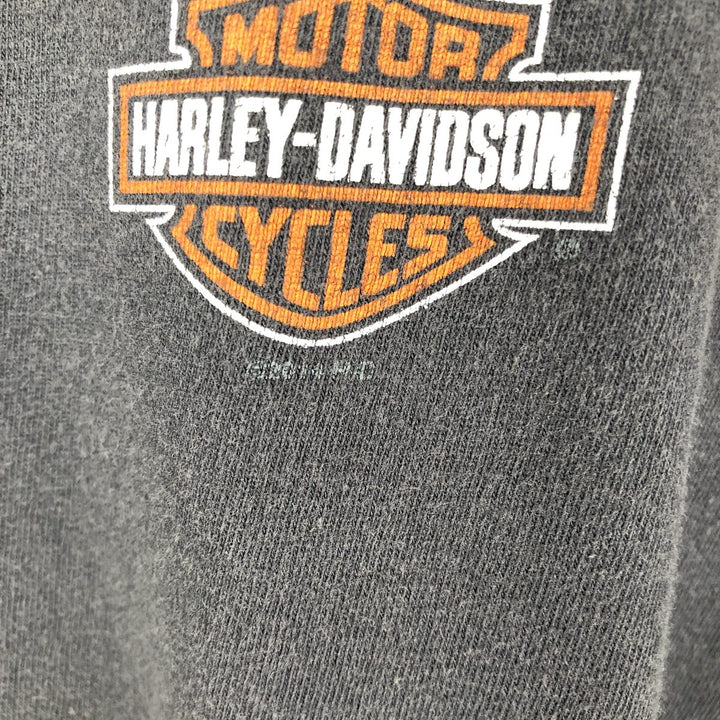 Harley-Davidson Long Sleeve T-Shirt, Men's XXL cotton black type Vintage Second Hand