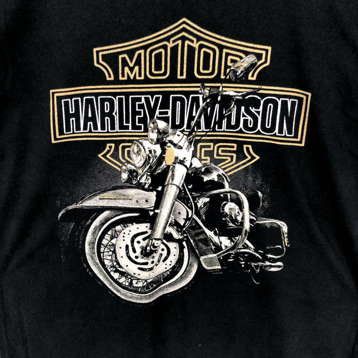 Harley-Davidson Long Sleeve T-Shirt, Men's Size L unclear black type Vintage Second Hand