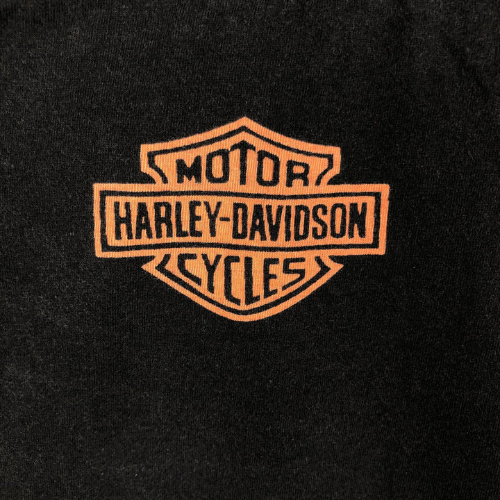Harley-Davidson Long Sleeve T-Shirt, Men's Size L unclear black type Vintage Second Hand