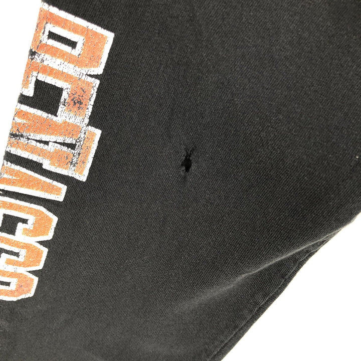 Harley-Davidson Skull Pattern Long T-shirt, Men's L size unclear black type Vintage Second Hand