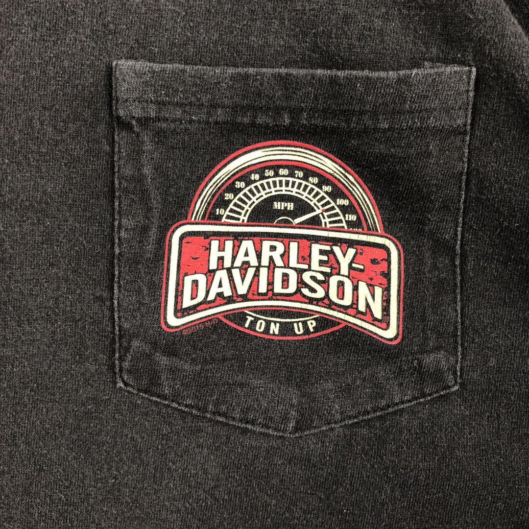 2000'S Harley-Davidson Long-Sleeve T-Shirt unclear black type Vintage Second Hand