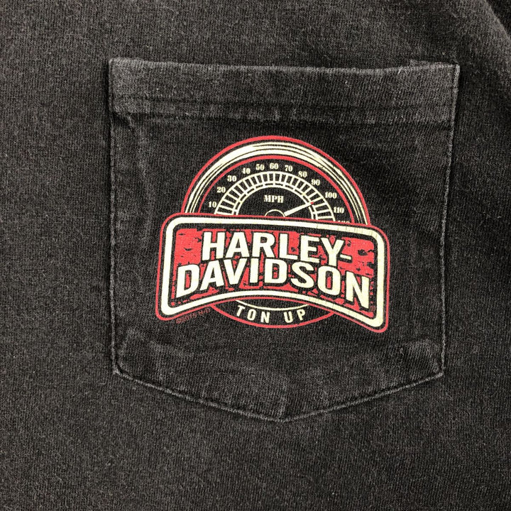 2000'S Harley-Davidson Long-Sleeve T-Shirt unclear black type Vintage Second Hand