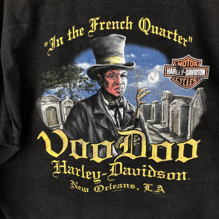 2000'S Harley-Davidson Long-Sleeve T-Shirt unclear black type Vintage Second Hand