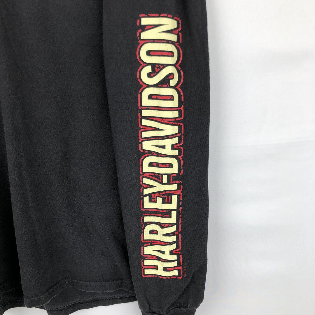 2000'S Harley-Davidson Long-Sleeve T-Shirt unclear black type Vintage Second Hand