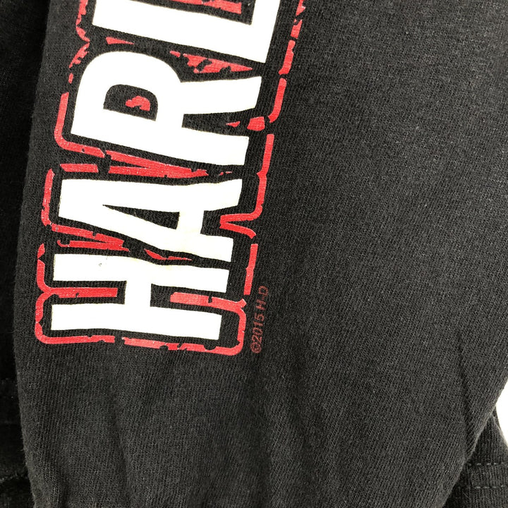 2000'S Harley-Davidson Long-Sleeve T-Shirt unclear black type Vintage Second Hand