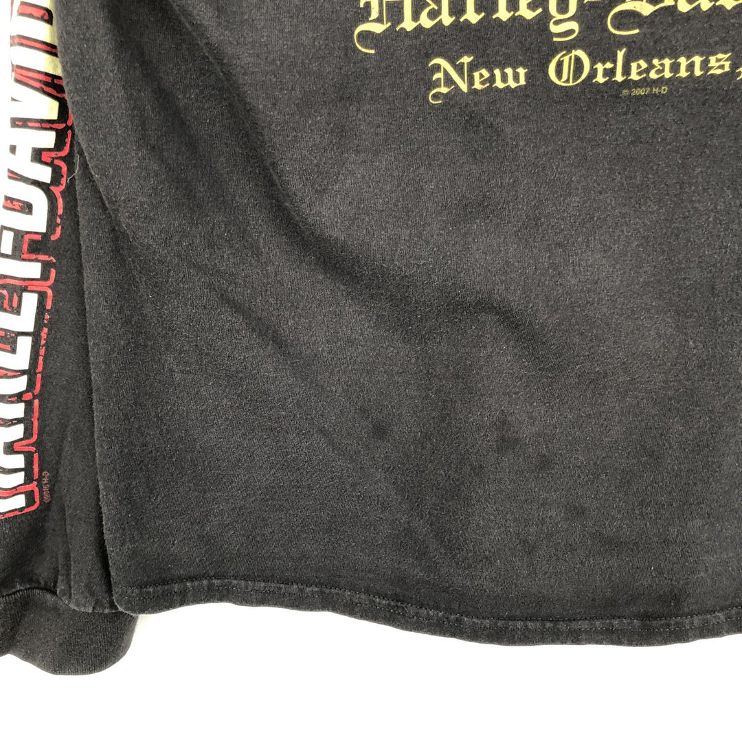 2000'S Harley-Davidson Long-Sleeve T-Shirt unclear black type Vintage Second Hand