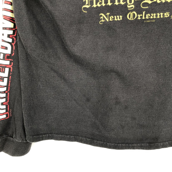 2000'S Harley-Davidson Long-Sleeve T-Shirt unclear black type Vintage Second Hand