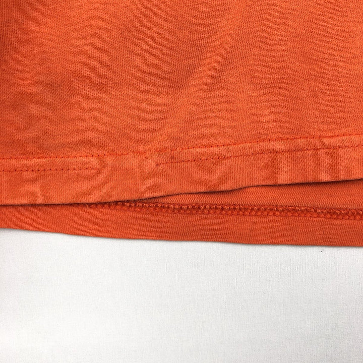 Hanes Harley-Davidson Long-Sleeve T-Shirt, Made in USA, Men's Size L (equivalent) cotton orange type Vintage Second Hand