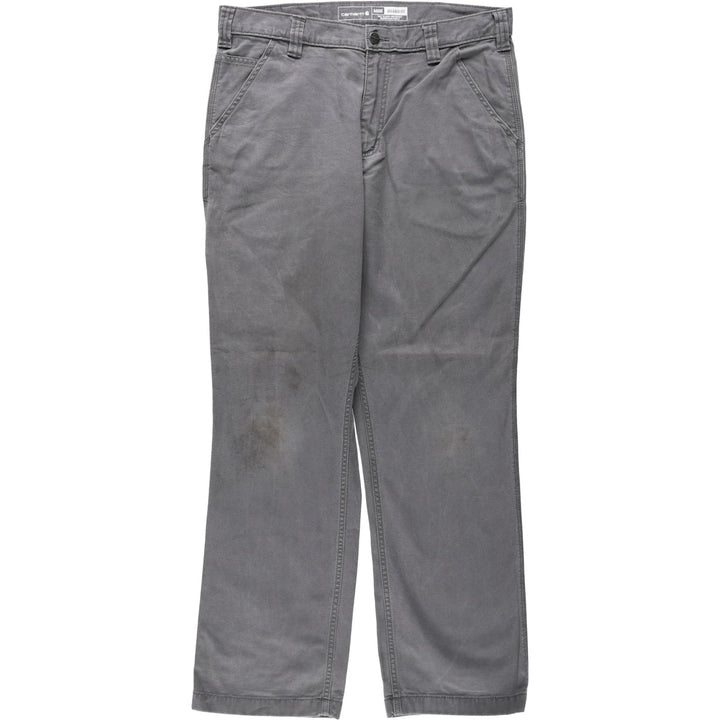 Carhartt Relaxed Fit Duck Work Pants, Men's, W34 equivalent cotton gray type Vintage Second Hand
